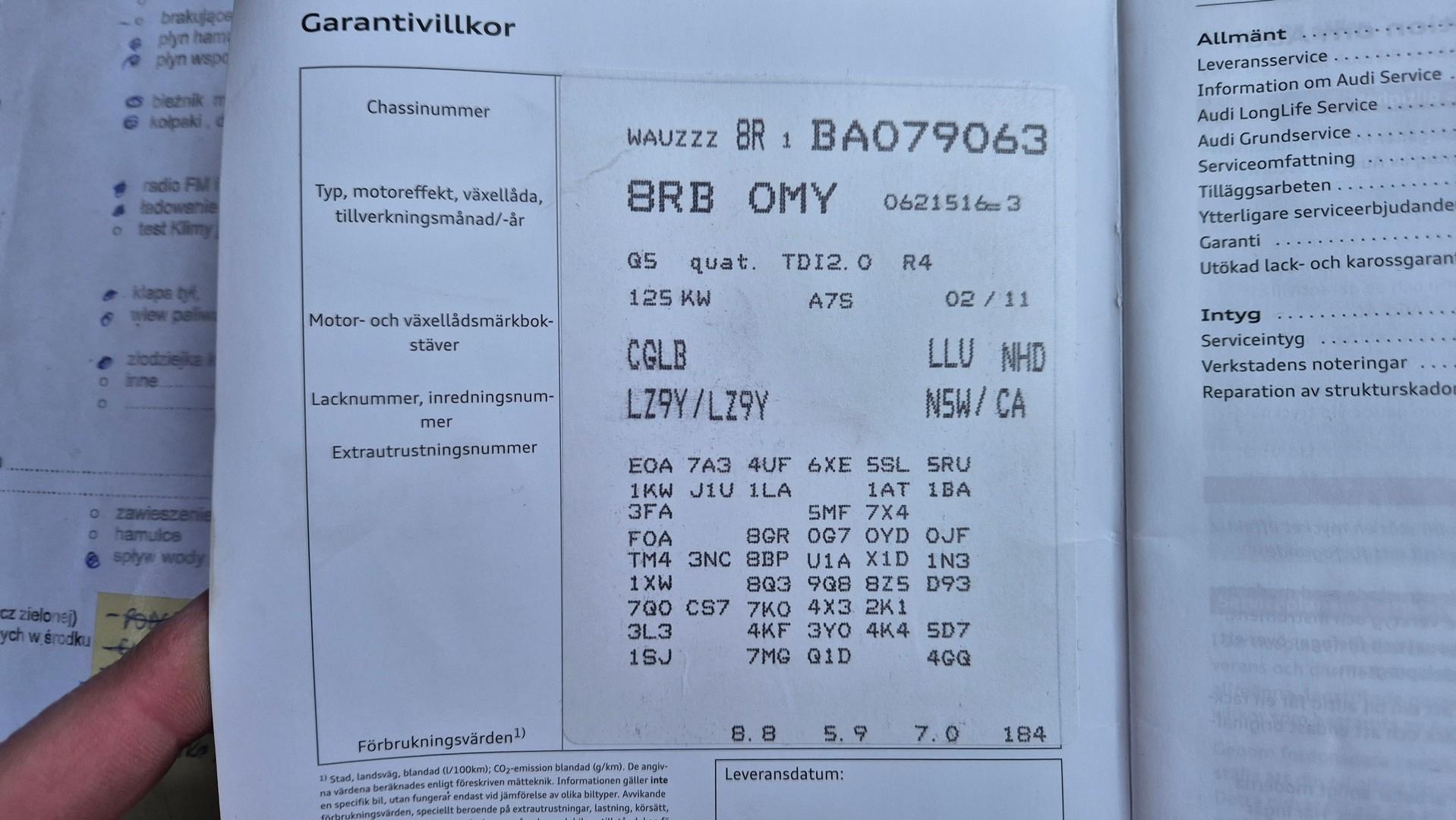 Audi Q5 2.0 TDI Quattro Skóra el. Klapa Bi Xenon